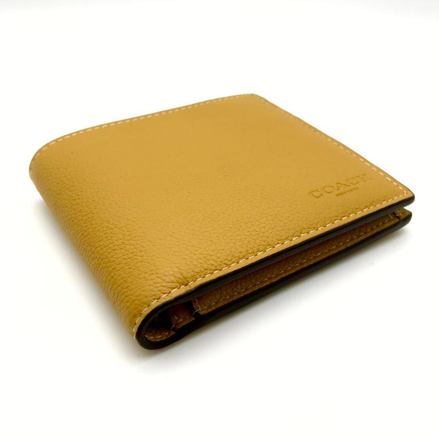新品　COACH コーチ 定価23,100円 レザー コイン パス ID 財布 低 価格ファッション - 新品 COACH コーチ 定価23,100円 レザー