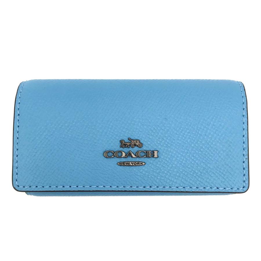 COACH（コーチ） ☆COACH☆ 6リング キーケース クロスグレインレザー