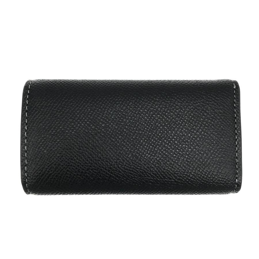 ☆新品☆COACH(コーチ)☆6リングキーケース ブラック レザー 保存袋付き♪