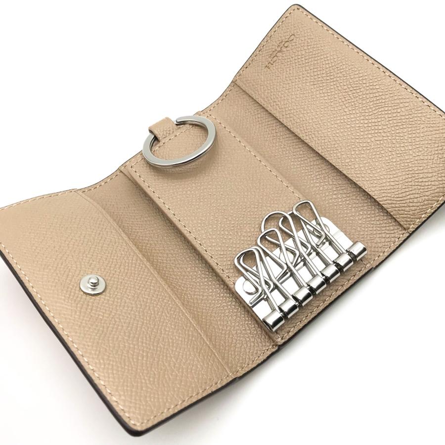 COACH（コーチ） ☆COACH☆ 6リング キーケース クロスグレインレザー