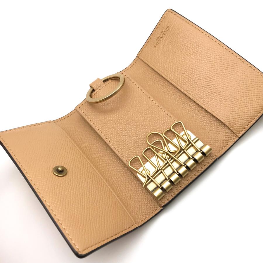 COACH（コーチ） ☆COACH☆ 6リング キーケース クロスグレインレザー
