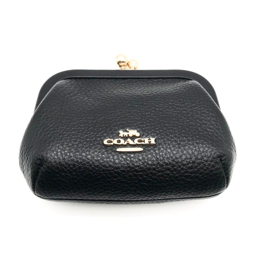 COACH コーチ 財布 ☆COACH☆ ノラ キスロック ブラック がま口 COACH コーチ 財布 ☆COACH☆ ノラ キスロック ブラック がま口