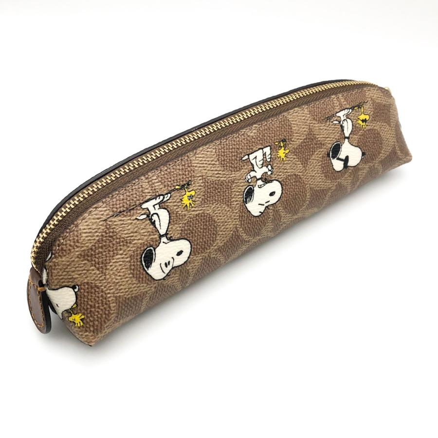【新品】COACH×PEANUTS★ペンシルケース★シグネチャースヌーピー COACH OUTLET｜【COACH X PEANUTS】ペンシル ケース