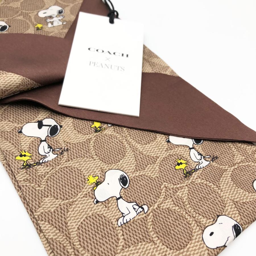 コーチ×ピーナッツ　スカーフ コーチ COACH スカーフ レディース シルク コラボ スヌーピー