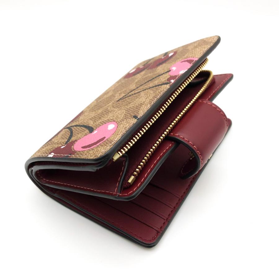 コーチ レザー財布 COACH ミディアム コーナージップ チェリー プリント 公式】コーチアウトレット | ミディアム コーナー ジップ