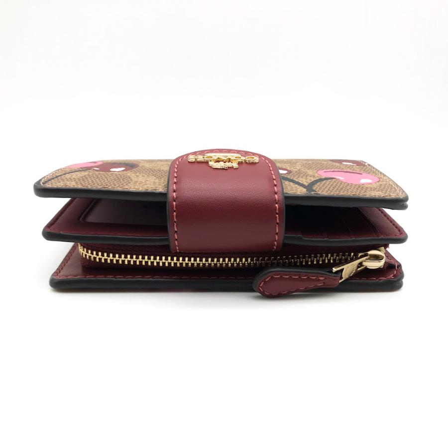 【COACH☆新品】ミディアム コーナー ジップ ウォレット・チェリー 公式】コーチアウトレット | ミディアム コーナー ジップ