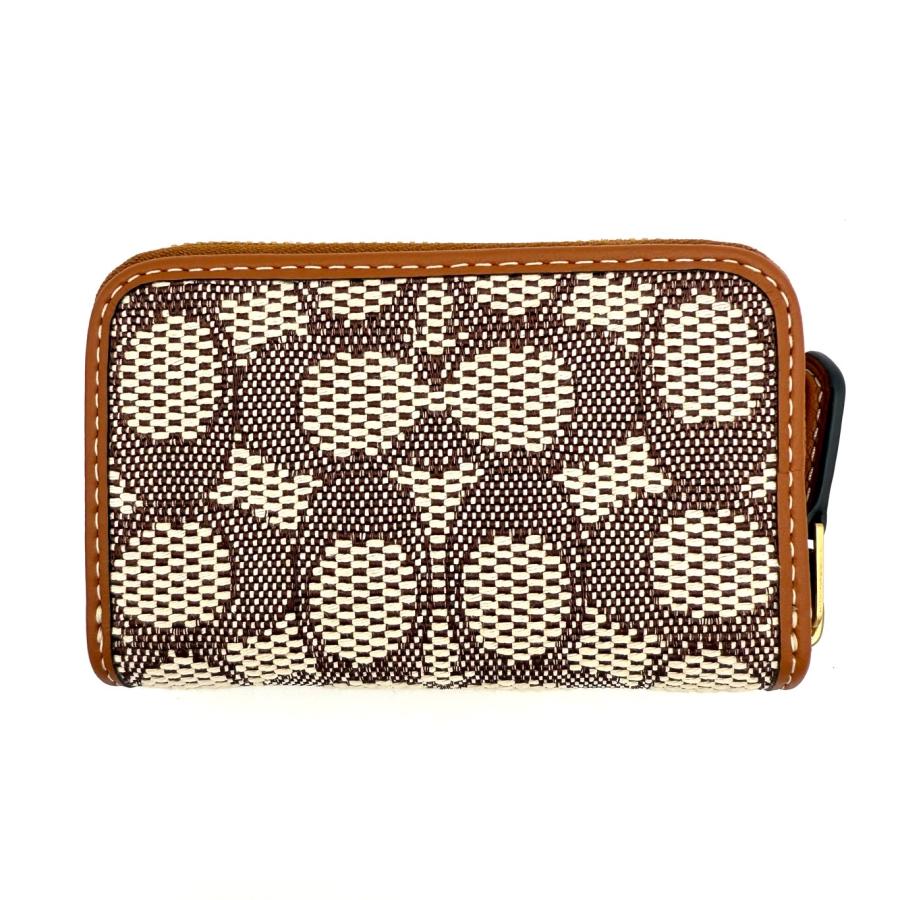 COACH コーチ ベージュ ラウンド型 コインケース シグネチャー キーホルダ COACH（コーチ） ☆COACH☆ エッセンシャル スモール ジップ
