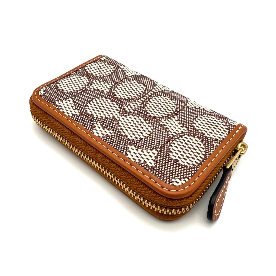 新品　正規品☆COACH コーチ　ケース　キャメル　ジャガード COACH（コーチ） ☆COACH☆ エッセンシャル スモール ジップ