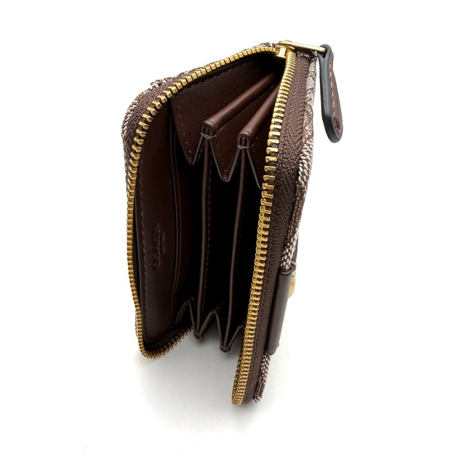 COACH　コーチ　スモールジップ　アラウンド　カード・ケース　黒【中古】 COACH（コーチ） COACH CR551 エッセンシャル スモール ジップ