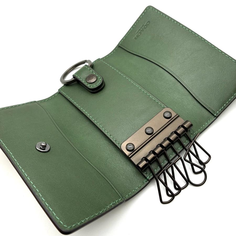 COACH（コーチ） ☆COACH☆ 6リング キーケース ハンターグリーン