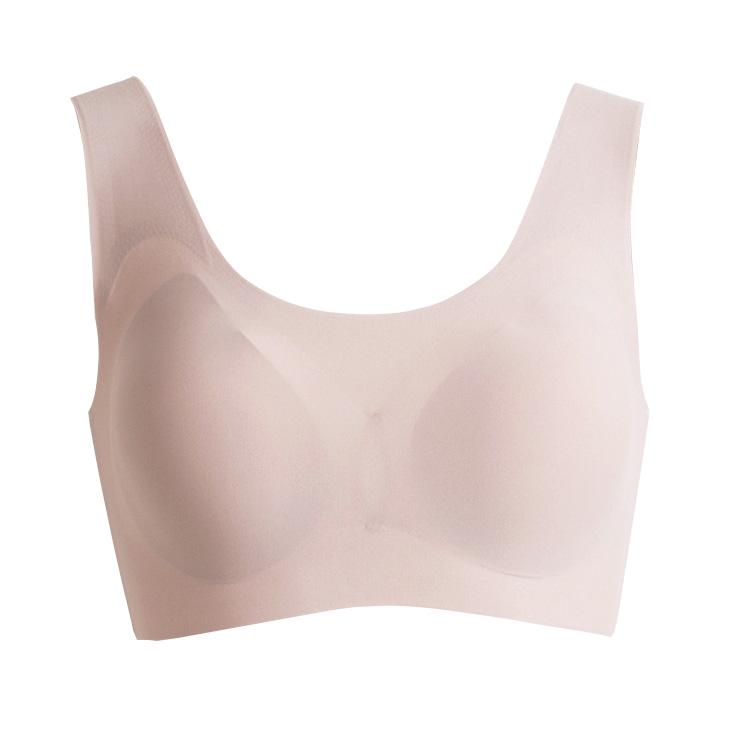 ◇カップ裏シルク ワイヤレスブラジャー レディース ナイトブラ グレー ブラック M/L |  | 13