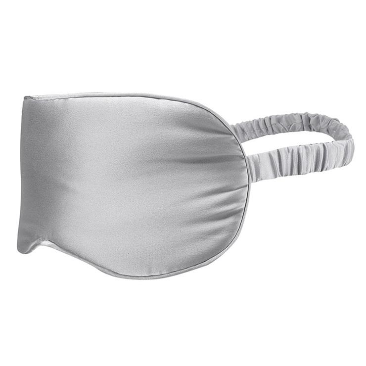 グレー フリース アイマスク ◇シルクサテン アイマスク ふんわり中綿入り ピンク グレー