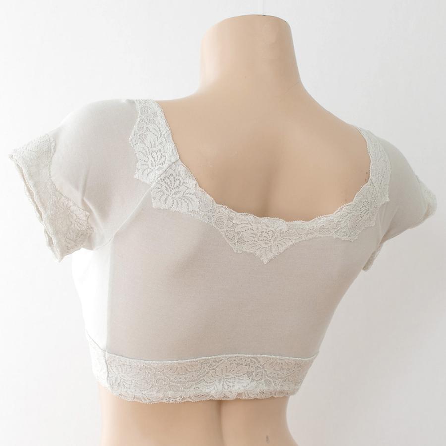 シルク カップ付き 汗取り ハーフトップ インナー 下着 肌着 日本製 アンダーウエア レディース 絹 冷えとり 敏感肌 低刺激 |  | 04