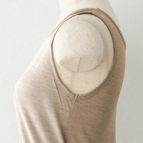 シルク100％ ソフトジャージー カップ付き タンクトップ 日本製 ウォッシャブル加工 ゆるラク レディース ベージュ ネイビー ブラック 黒 M/L |  | 13