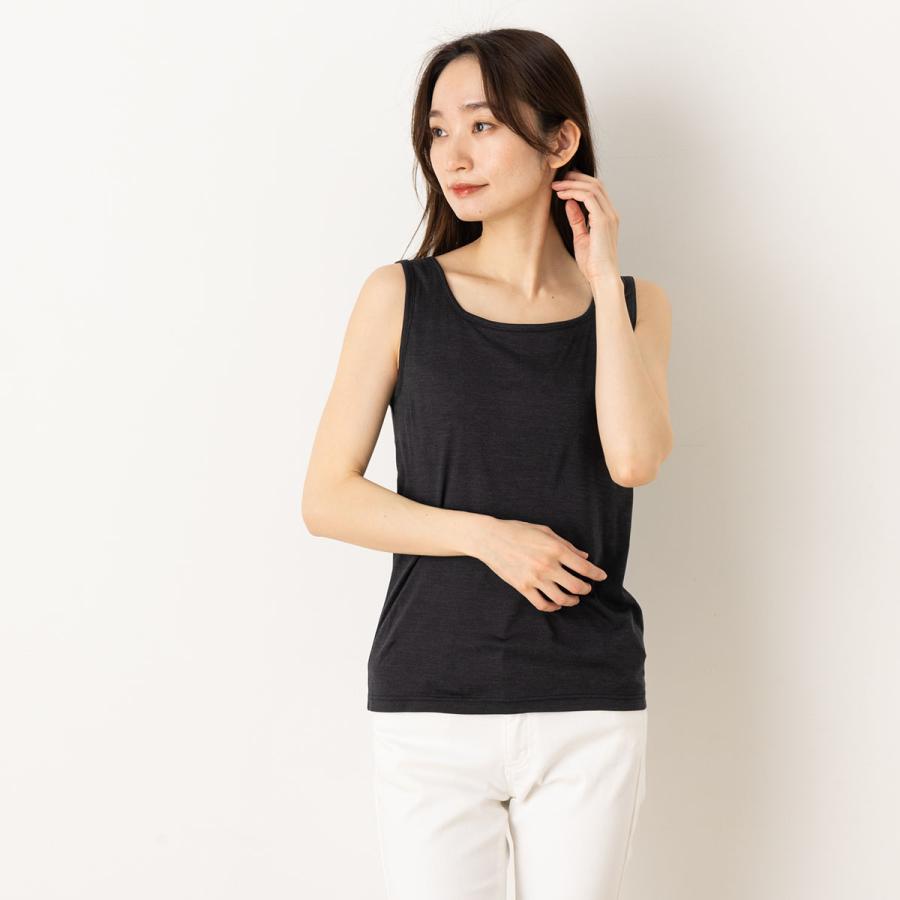 シルク100％ ソフトジャージー カップ付き タンクトップ 日本製 ウォッシャブル加工 ゆるラク レディース ベージュ ネイビー ブラック 黒 M/L |  | 01