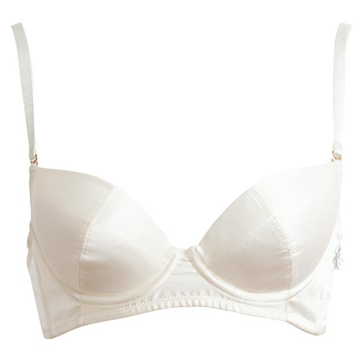 総シルクサテン ナチュメイクブラジャー 日本製 レディース カップ裏もシルク ホワイト 白 Es 7667 Cp シルク専門店イーズクリエーション 通販 Yahoo ショッピング