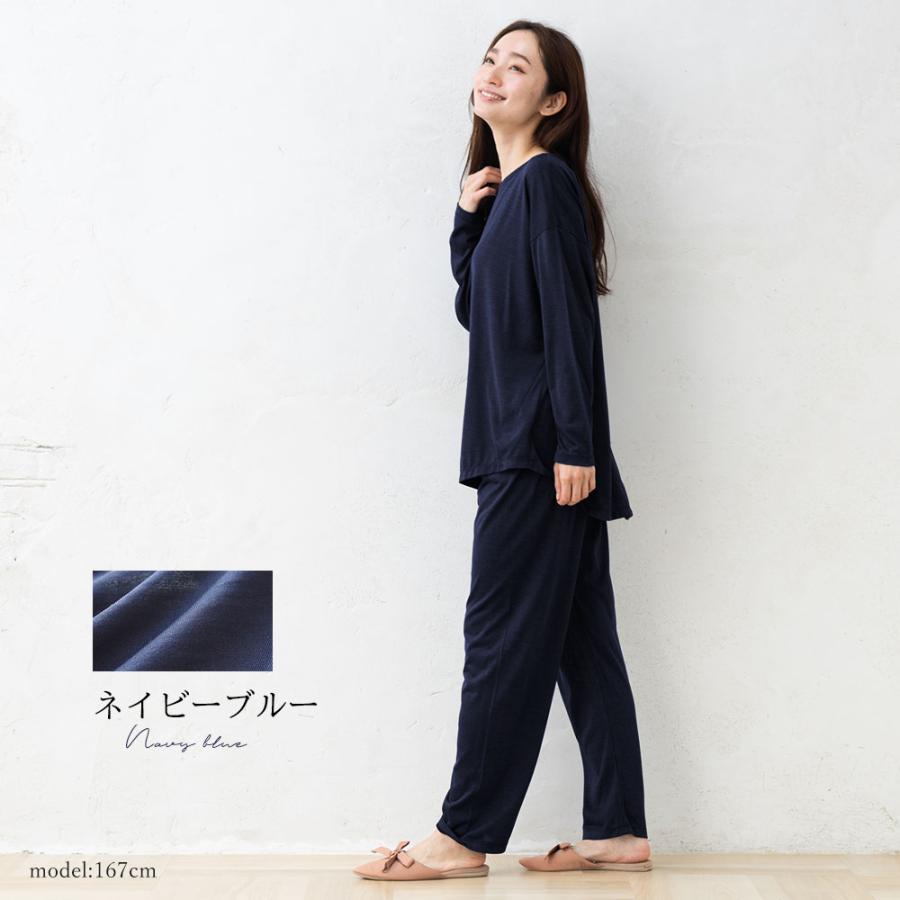 シルク100％ ソフトジャージー パジャマ 上下セット 日本製 レディース