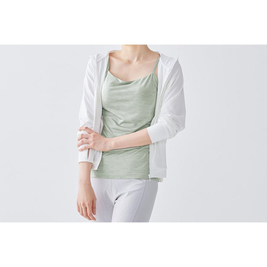 シルク100％ ソフトジャージー カップ付き キャミソール 日本製 ウォッシャブル加工 ゆるラク レディース ホワイト ベージュ ネイビー ブラック M/L |  | 03