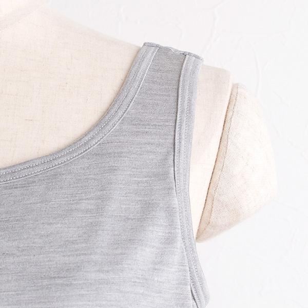 【es-8659】 シルク100％ ソフトジャージー カップ付き タンクスリップ ゆるラク 日本製 ウォッシャブル加工 レディース 薄紅 亜麻色 錫色 紺色 M/L |  | 10