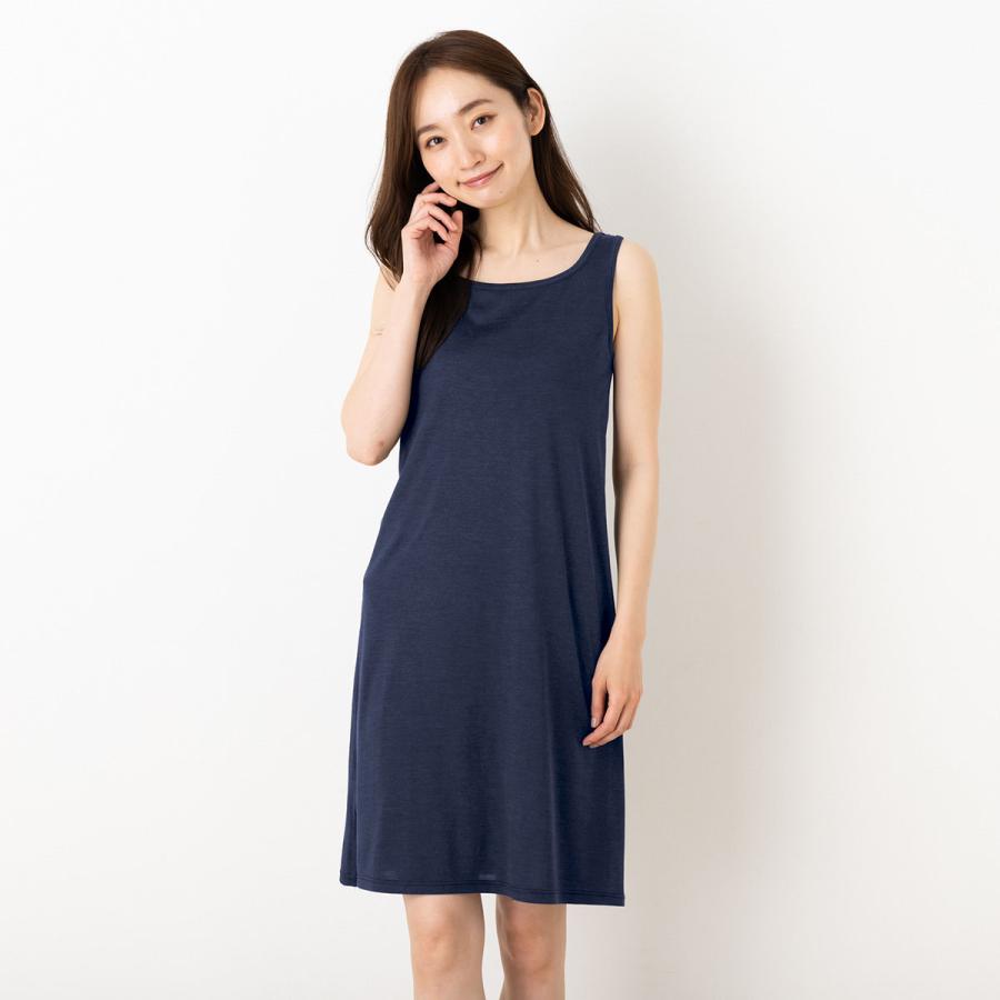 【es-8659】 シルク100％ ソフトジャージー カップ付き タンクスリップ ゆるラク 日本製 ウォッシャブル加工 レディース 薄紅 亜麻色 錫色 紺色 M/L |  | 06