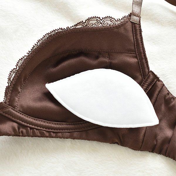 豪華版 シルク ブラジャー お試し福袋 レディース ワイヤーなしでも驚きの谷間 ブラウン |  | 13