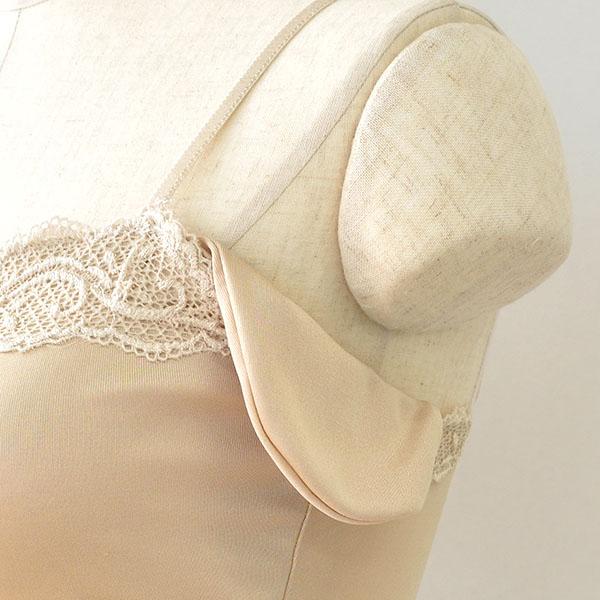 es-1052 シルクスムース 汗取りパッド付き キャミソール 日本製 レディース 身生地シルク100％ オフホワイト白 ベージュ |  | 08