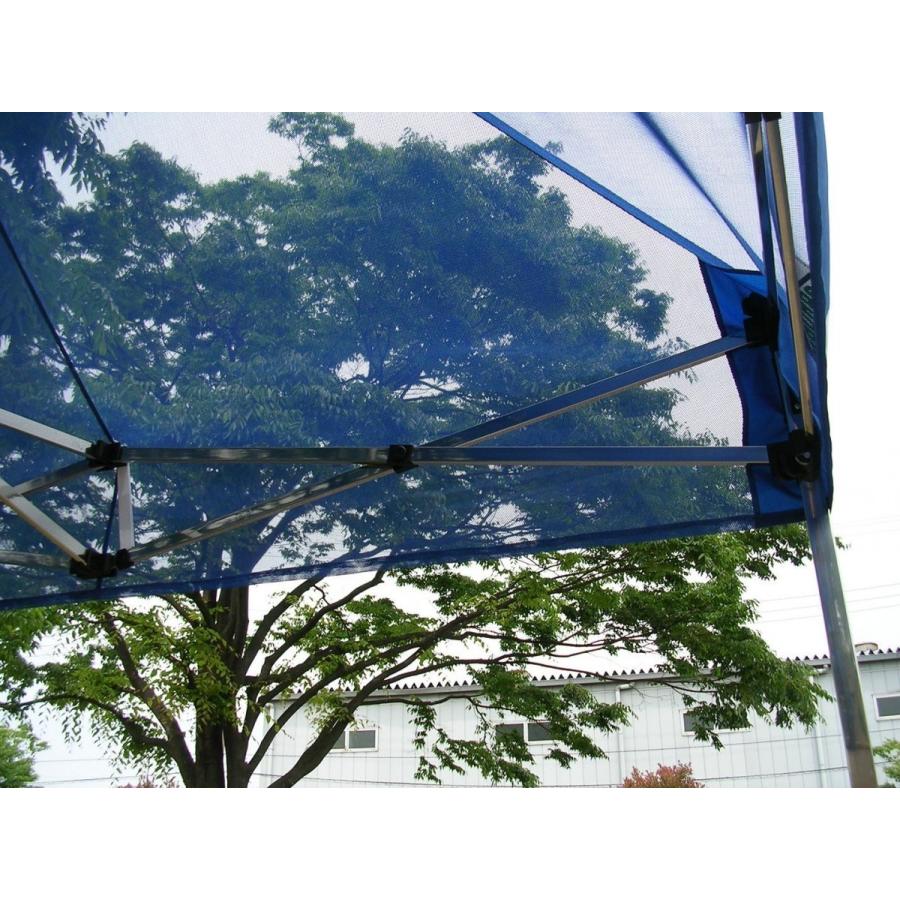 テント 3.0m×4.5m アルミ製フレーム フラットメッシュ天幕 平屋根タープテント CARAVAN FMSA3045 ワンタッチ 送料無料 日除け 日よけ イベント 簡単組立 |  | 01