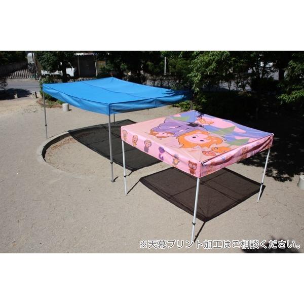 テント 3.0m×4.5m アルミ製フレーム フラットメッシュ天幕 平屋根タープテント CARAVAN FMSA3045 ワンタッチ 送料無料 日除け 日よけ イベント 簡単組立 |  | 03