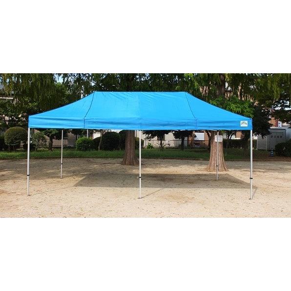 テント 3.0m×6.0m アルミ製フレーム メッシュ天幕 CARAVAN RMDA3060 ワンタッチ タープテント 送料無料 日除け 日よけ イベント 簡単組立 |  | 02