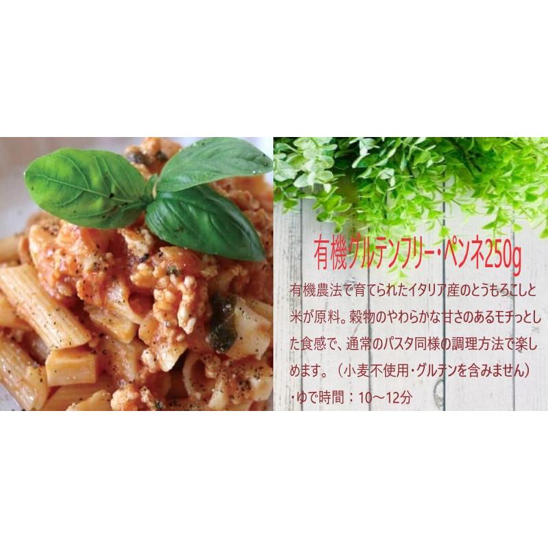12個セット アルチェネロ 有機 グルテンフリー ショートパスタ 250g 2種 ( ペンネ ＆ フジッリ ) 各6個 イタリア産 オーガニック 有機JAS 無添加 小麦不使用_2