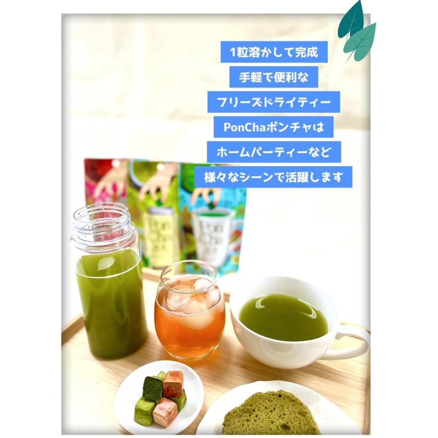 12個セット 菱和園 PonCha ポンチャ 3種 ( 抹茶 10g はちみつ紅茶 13g 珈琲 12g ) フリーズドライ インスタント キューブ ギフト 詰め合わせ アソート 母の日_8