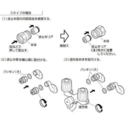 Sanei 水栓部品 逆止アダプター 逆流防止 壁付き混合栓用 2個1組 Pv2s 清水オンラインyahoo 店 通販 Yahoo ショッピング
