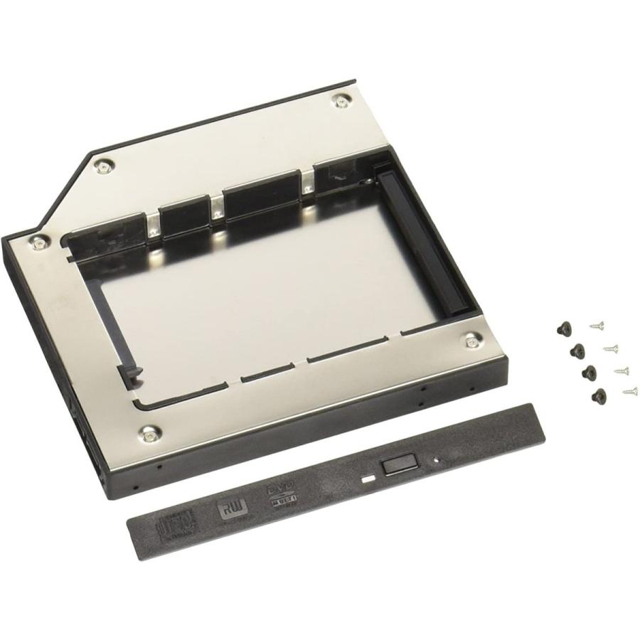 グルービー ノートPC薄型ドライブベイ用 2.5インチ内蔵型HDD/SSDマウンタ スリムラインSATA接続ドライブ用 GR-SLS250S