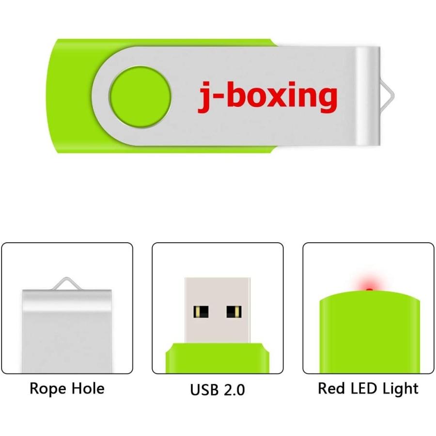 お買得】 5個セット ストラップホール付き（青 USBフラッシュメモリ 高速 回転式 USBフラッシュドライブ J-boxing 4GB USBメモリ  USBメモリ