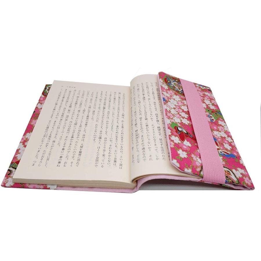 Taka ブックカバー 文庫 おしゃれ 文庫本カバー 布製 桃色蝶 桜 100 綿 サイズ調整可 おしゃれ 絵柄 絵柄 文庫判 資料 収納入 005 清水オンラインyahoo 店 通販 Yahoo ショッピング