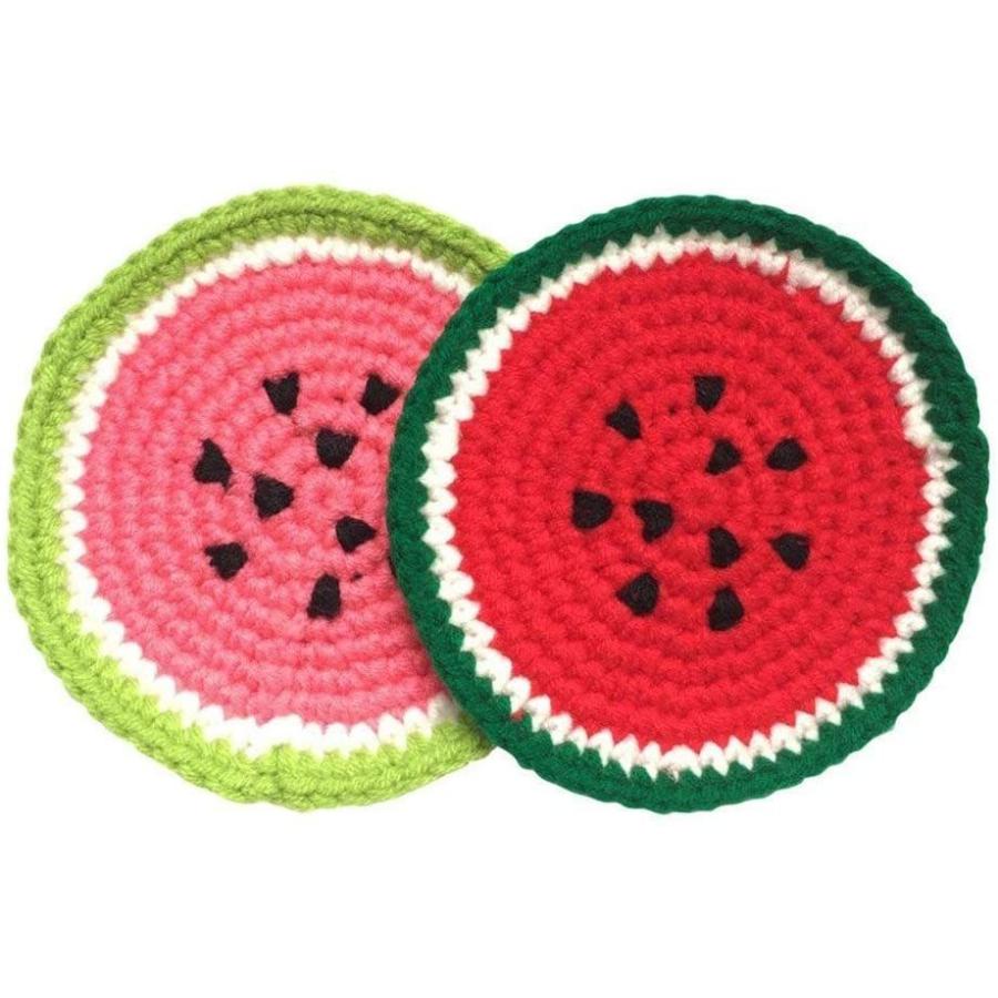 コースター 手作り かぎ針で編むちい かわいい コースター おしゃれ 人気 スイカの形 清水オンラインyahoo 店 通販 Yahoo ショッピング