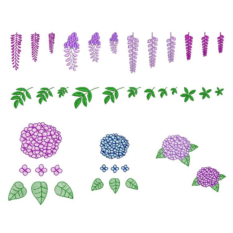 『日本の伝統刺繍モチーフ集』ブルー表紙　(Japanese traditional embroidery motifs) |  | 12