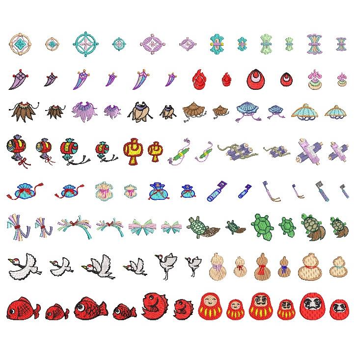 『日本の伝統刺繍モチーフ集』ブルー表紙　(Japanese traditional embroidery motifs) |  | 15