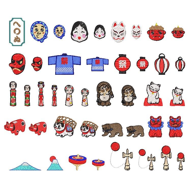 『日本の伝統刺繍モチーフ集』ブルー表紙　(Japanese traditional embroidery motifs) |  | 16