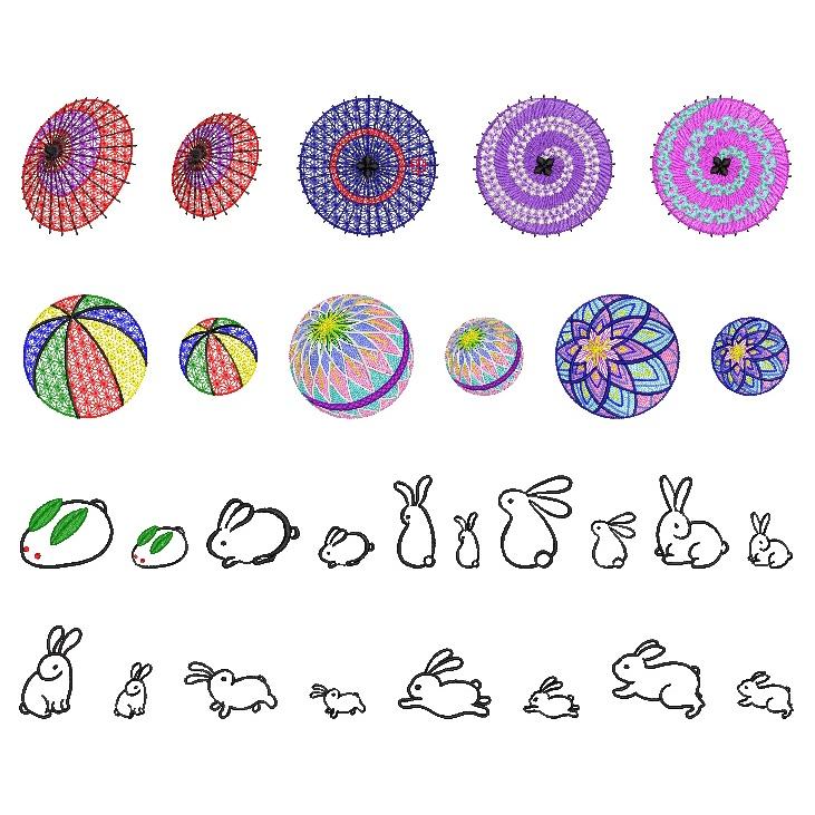 『日本の伝統刺繍モチーフ集』ブルー表紙　(Japanese traditional embroidery motifs) |  | 06