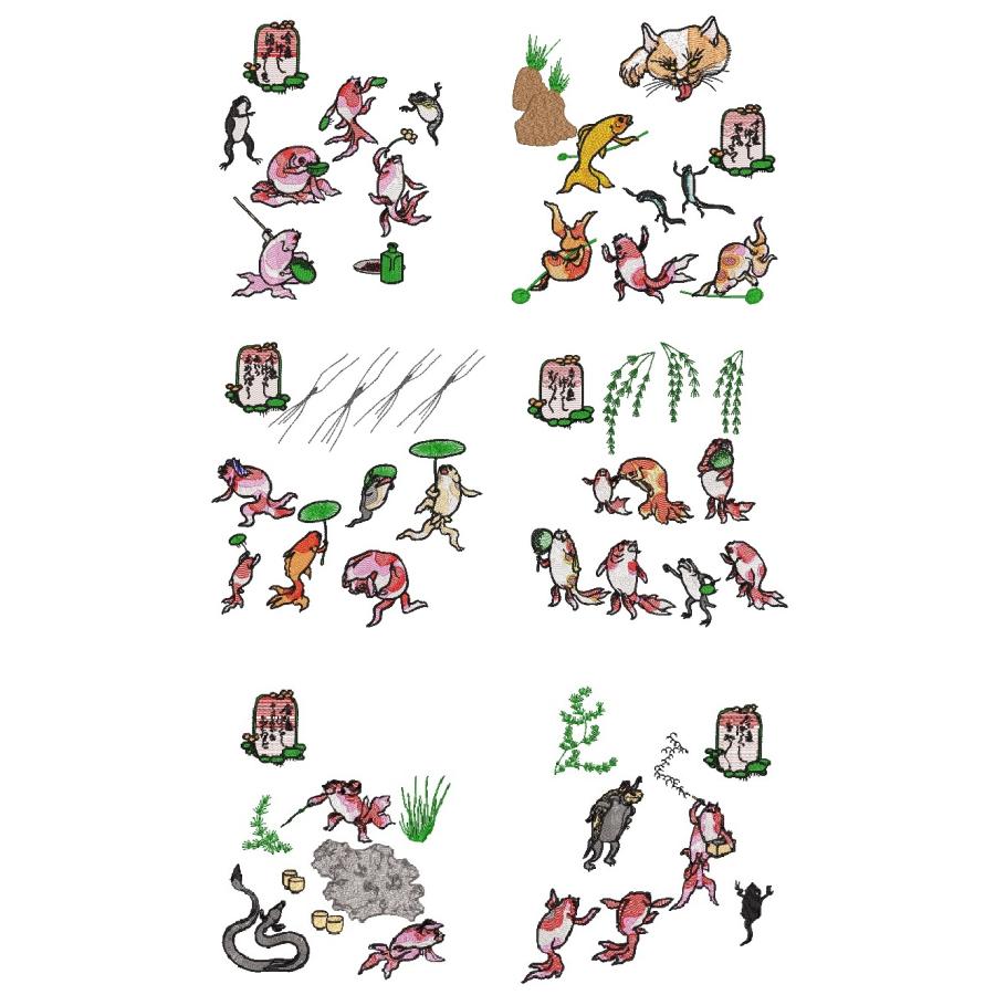 『日本の伝統刺繍モチーフ集』ブルー表紙　(Japanese traditional embroidery motifs) |  | 09