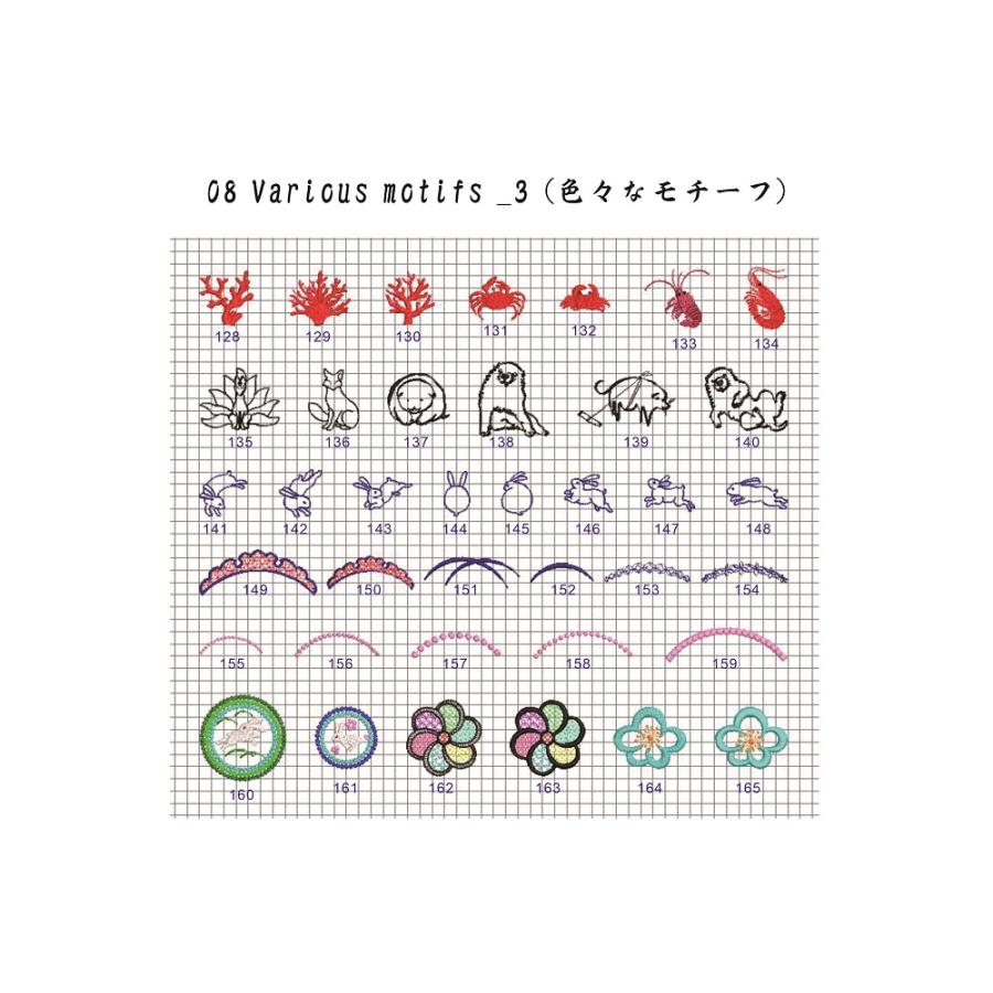 『ノスタルジック刺繍モチーフ集』紅色表紙　(Nostalgic embroidery motifs) |  | 14