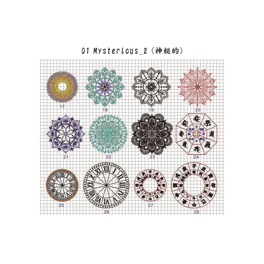 『ノスタルジック刺繍モチーフ集』紅色表紙　(Nostalgic embroidery motifs) |  | 02