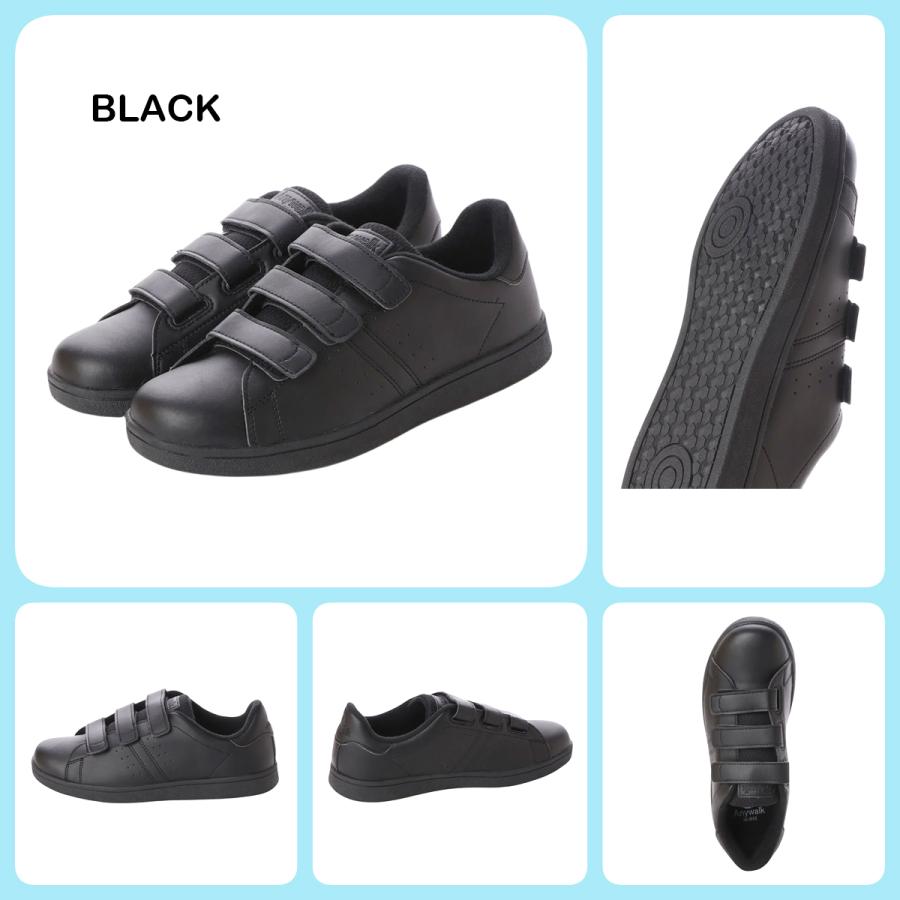 【未使用】ecco 本革 ベルクロスニーカー　23cm黒 マジックテープ 男女兼用 ベルクロ スニーカー コートシューズ コート系