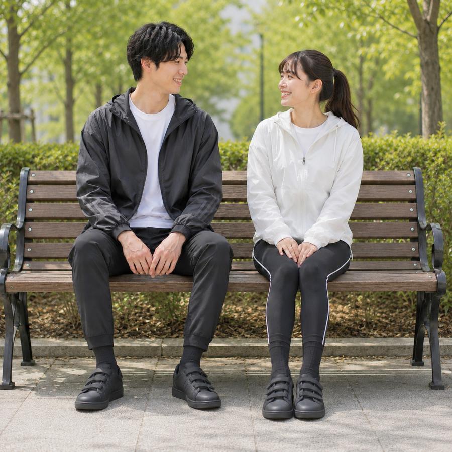 男女兼用 ベルクロ スニーカー コートシューズ コート系スニーカー