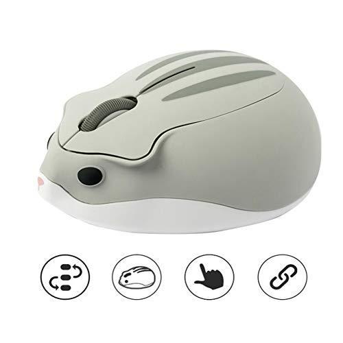 Ruunner かわいいマウス 2 4ghz ワイヤレスマウス ハムスター型 小型 軽量 持ち運び便利 無線 面白いハムスターの形 Usbレシーバー付き グレー Lke Eshop Smart Market 通販 Yahoo ショッピング