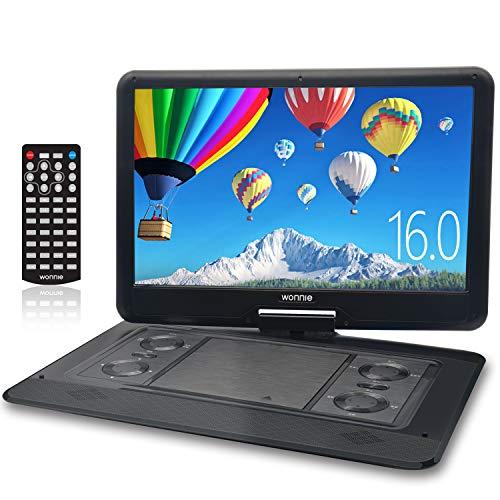 激安ブランド Wonnie ポータブルdvdプレーヤー 16インチ 高画質液晶スクリーン リージョンフリ 5時間再生 3電源対応 270度回転 ゲ 全品送料無料 Blog Lonolife Com
