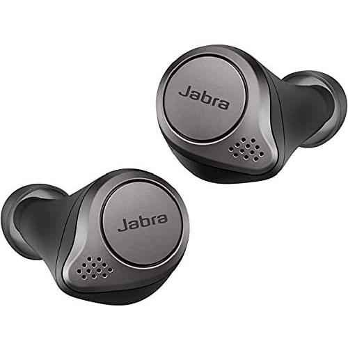 【大注目】 Elite 完全ワイヤレスイヤホン ワイヤレス充電対応 Jabra 75t マルチポイント 5.0 Bluetooth* IP55 チタニウムブラック イヤホン