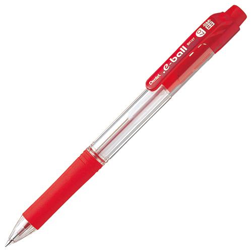 【最安値に挑戦】 ボールペン ぺんてる ドット・イーボール0.7 1本 赤 0.7mm BK127-B ボールペン