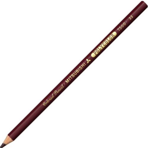 三菱鉛筆 【取寄】色鉛筆 ポリカラー 7500 K750035 濃赤紫 1箱12 三菱鉛筆 【取寄】色鉛筆 ポリカラー 7500 K750035 濃赤紫 1箱12
